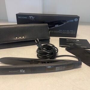 Bio ionic 10x pro styling iron 1 inch. Hair straightener. Vibrates